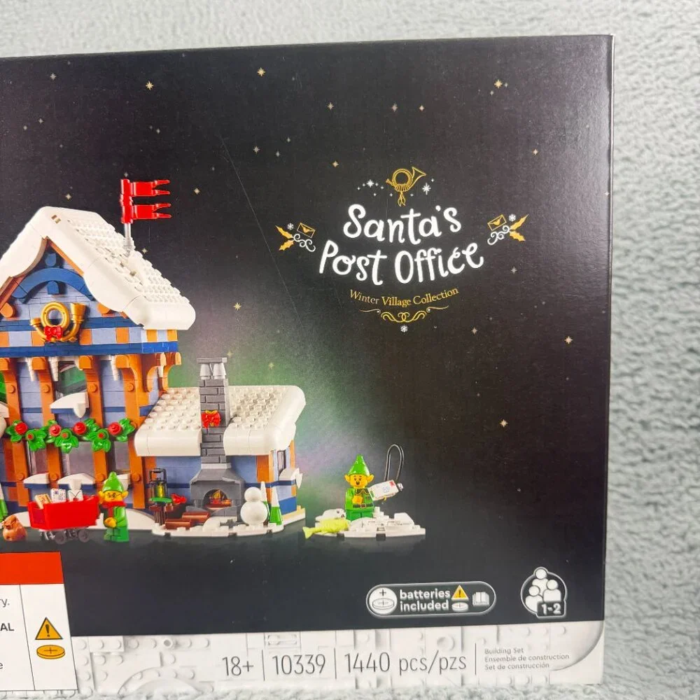 LEGO 10339 Santa's Post Office Christmas Toy Building Set Holiday Gift Collector